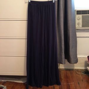 H&M navy blue maxi skirt